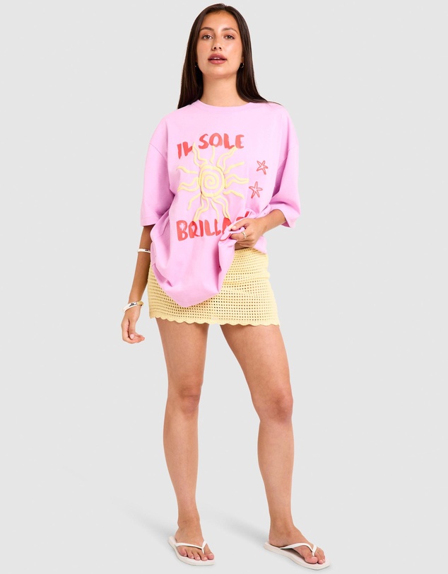Subtitled - Il Sole Oversized Short Sleeve T-Shirt