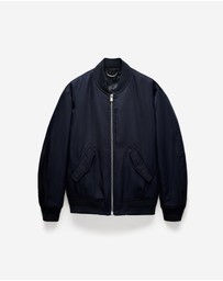 Calibre - Padded Nylon Bomber Jacket Navy