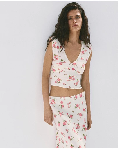 M.N.G - Floral Lace Blouse