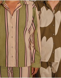 Mosey Me - Carnival Stripe Long Pyjama Set