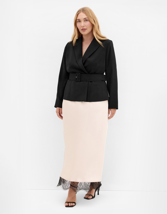 City Chic - Ivy Belted Blazer