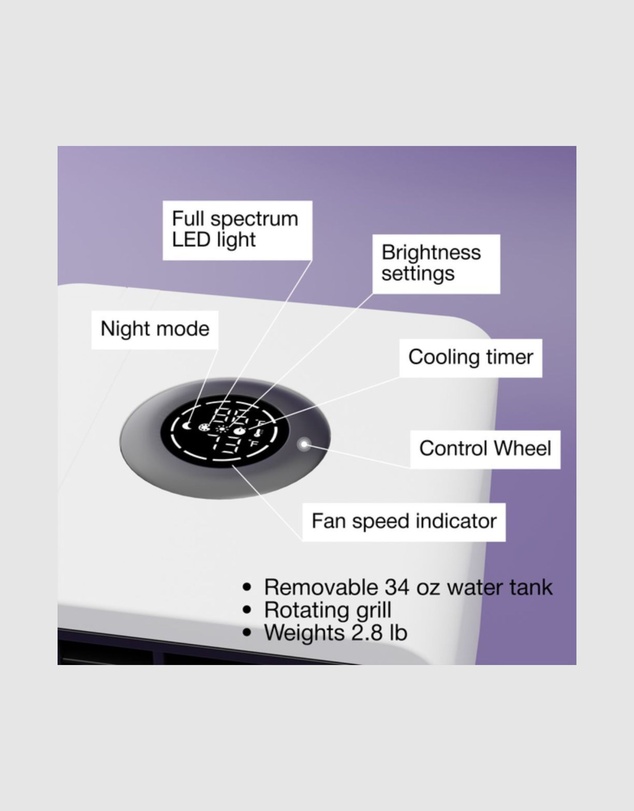 EvaPolar - Evapolar evaLIGHT plus Personal Air Cooler and Humidifier Black
