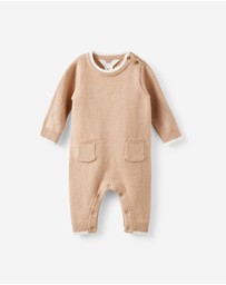 Cotton On Kids - Baby Organic Blend Knit Long Sleeve Romper