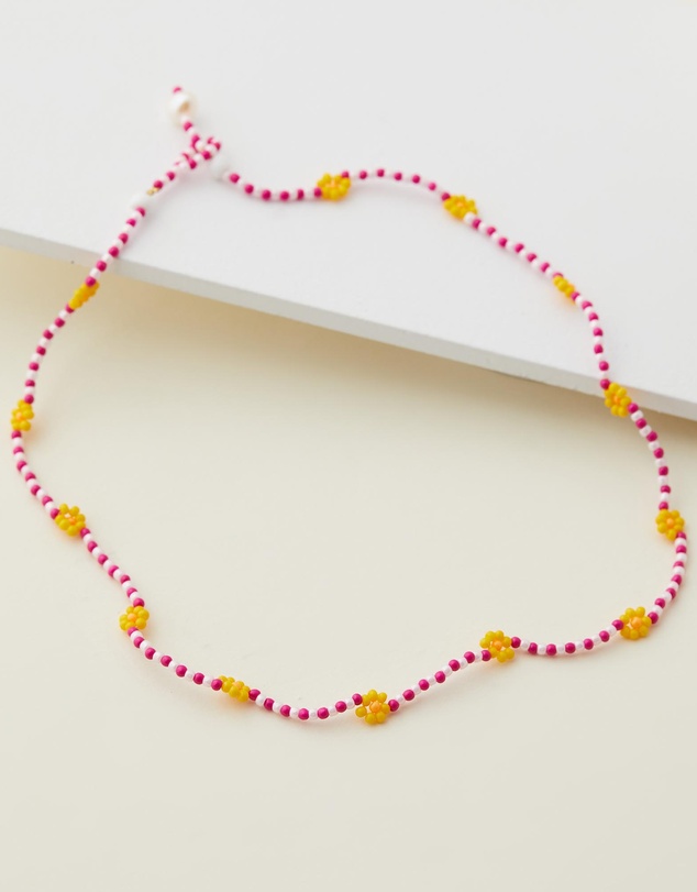 Senso - Pink Daisy Chain Choker