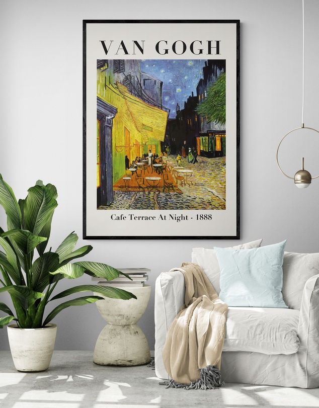 Inka Arthouse - Cafe Terrace by Van Gogh Art Print