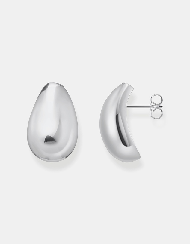 THOMAS SABO - Ear studs in drop shape silver