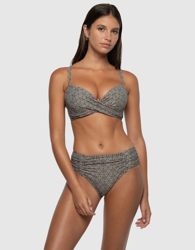 Nip Tuck Swim - Tintilating Tile Ruth D/DD Underwire Bikini Top