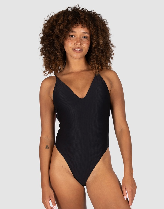 Baku Swimwear - Rococco Deep V Neck Cheeky One Piece Swimsuit