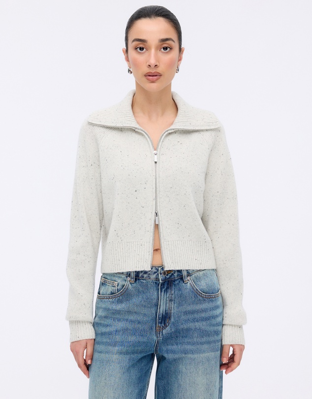 Minima Esenciales - Niles Merino Wool Zip Cardigan