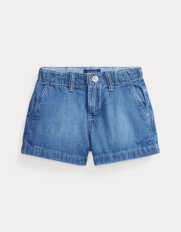 Polo Ralph Lauren - Indigo Cotton Denim Shorts - Kids