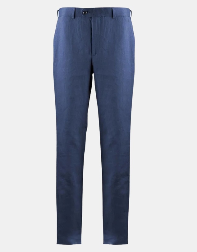 Henry Bucks - HENRY Linen Tailored Chino NAVY