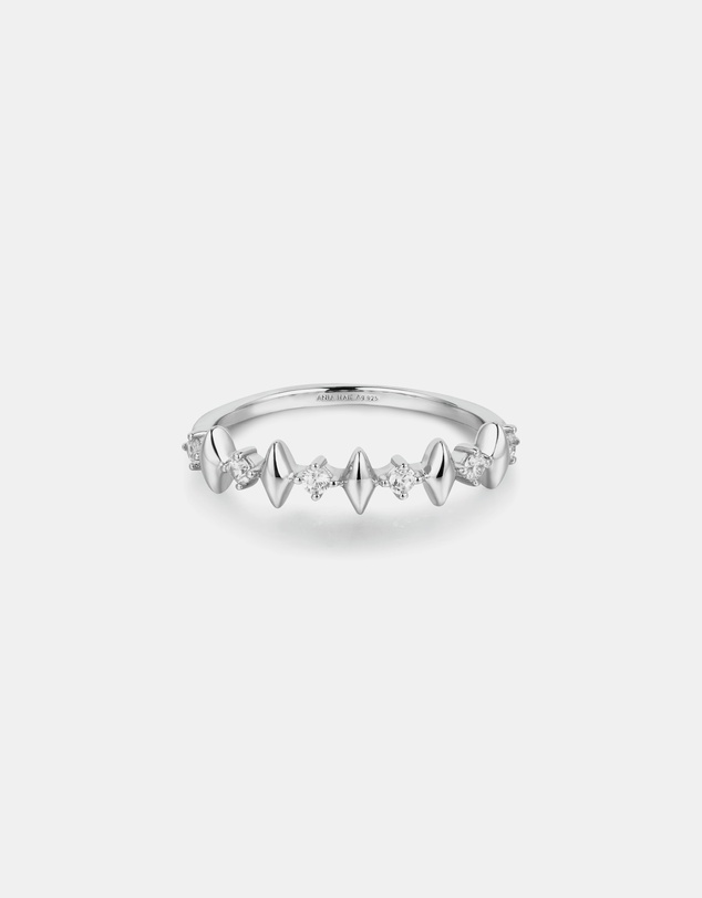 Ania Haie - Ania Haie Silver Multi Sparkle Ring