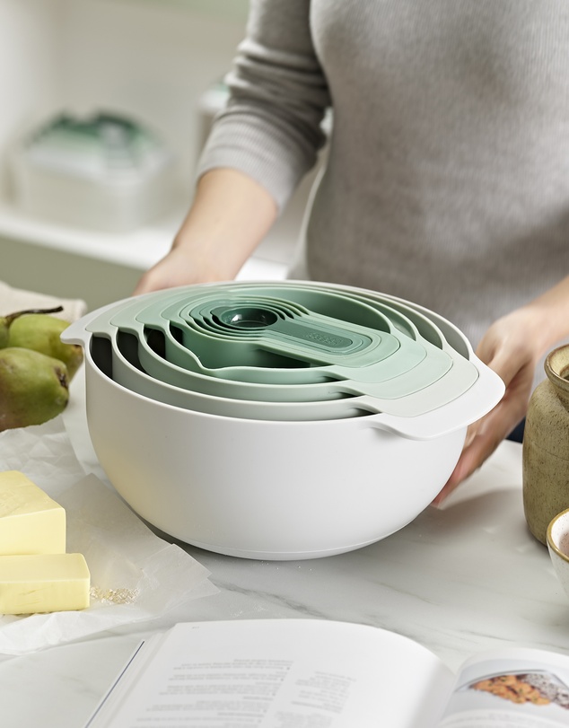 Joseph Joseph - Nest™ 9 Plus Food Preparation Set - Editions (Sage)