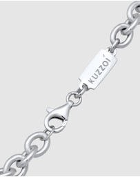 Kuzzoi - ICONIC EXCLUSIVE - Bracelet Men Links Basic in 925 Sterling Silver