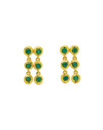 Amber Sceats - Toulouse Earrings in Green