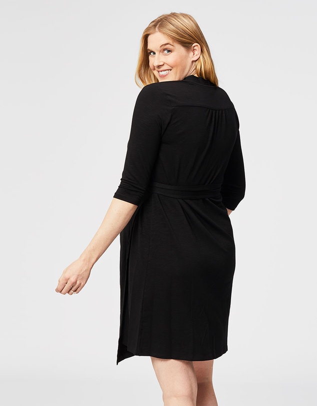 Cake Maternity - Custard Nursing Wrap Dress