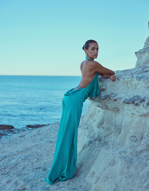 CATHERINE FERRARO - Phoebe Cowl Neck Gown