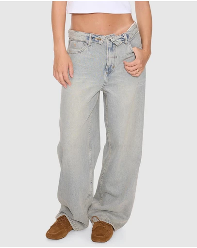 Thrills - Murphy Folded Waist Baggy Jeans