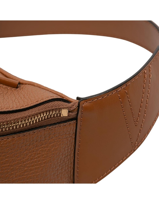 Pre-Loved by Azura Reborn - Pre-Loved Leather V Greca Signature Belt Bag