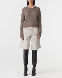 Bassike - Wool Alpaca Contrast Knit Jumper