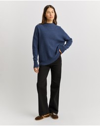 Toorallie - Drop Shoulder Mock Neck