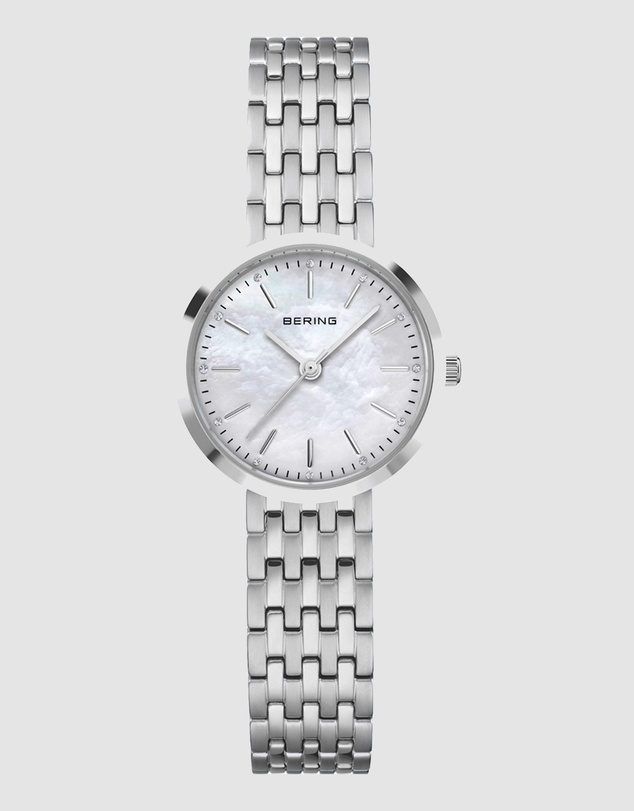 Bering - Bering Classic 26mm Polished Silver Strap Watch