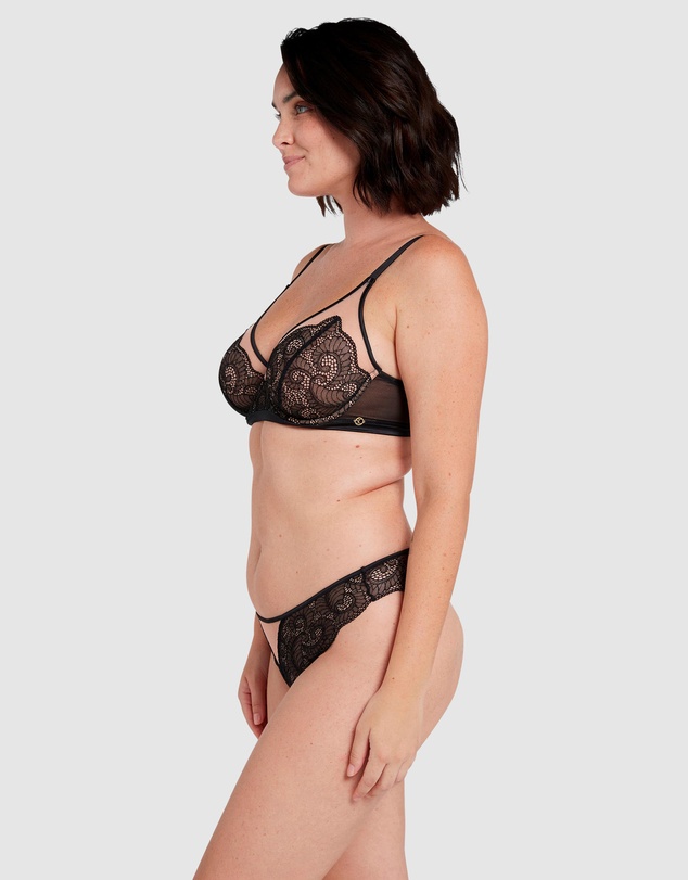 Sans Complexe - Serena Wired Tulle & Lace Plunge Bra