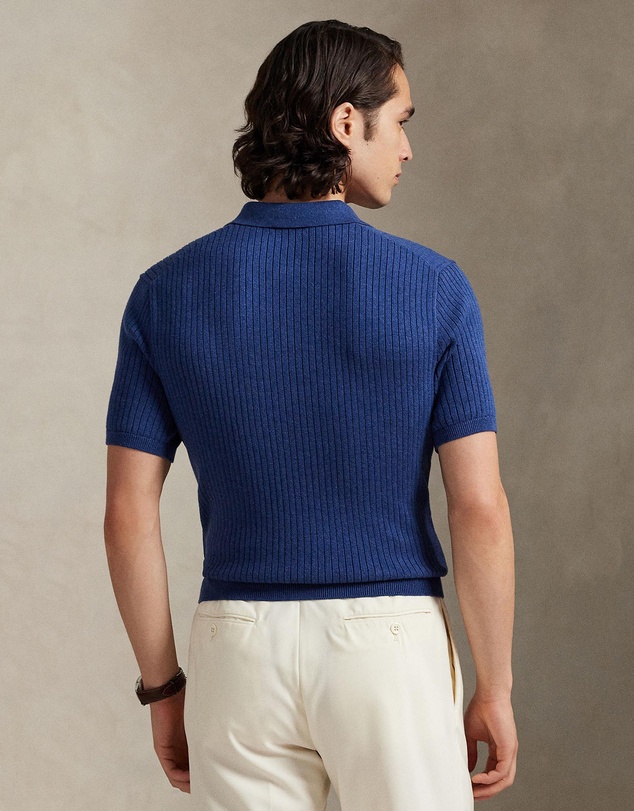 Polo Ralph Lauren - Rib-Knit Cotton Johnny-Collar Sweater