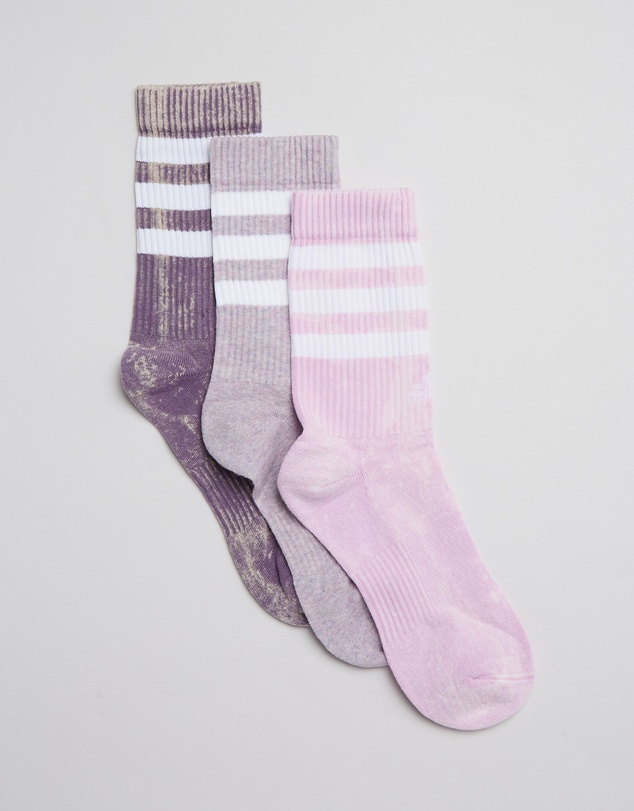 adidas Performance - 3-Pack Stonewash 3-Stripes Crew Socks
