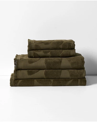 Aura Home - Palma Fringe Bath Towel Set
