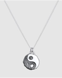 Kuzzoi - ICONIC EXCLUSIVE - Necklace Men Yin Yang Pendant Friendship in 925 Sterling Silver