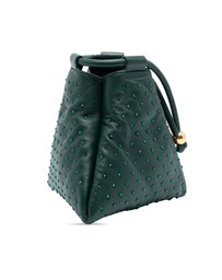 Pre-Loved by Azura Reborn - Pre-Loved Mini Lambskin Crystal Embellished Triangle Handbag