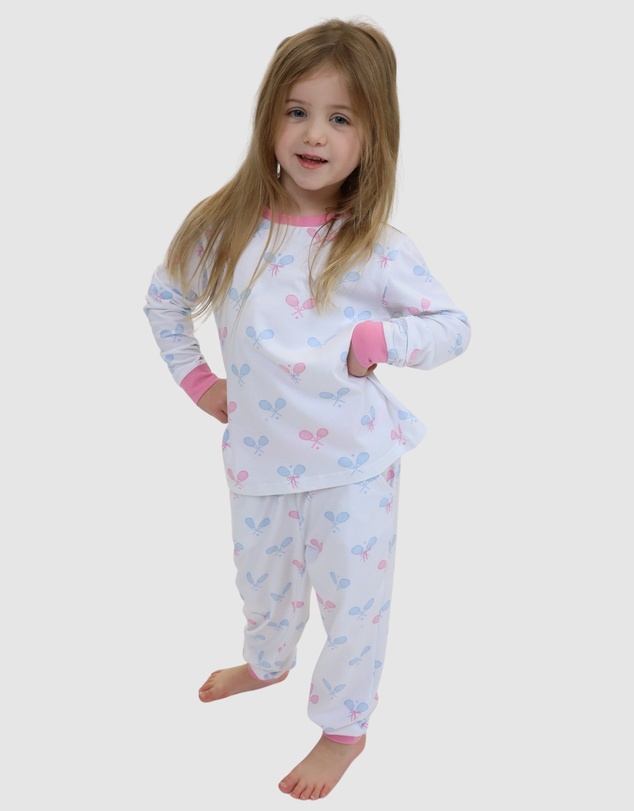 Sant And Abel - Kids Tennis Bows Long PJ Set