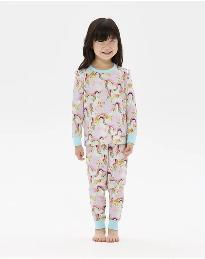 Rock Your Kid - Unicorn Pony Colour Pop Long Sleeve Alice Sleep Set