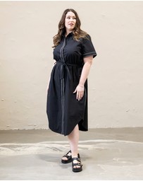 Love Your Wardrobe - Alyssa Contrast Stitch Dress