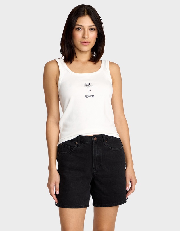 Volcom - Womens Stoned Boyfriend Long Denim Shorts