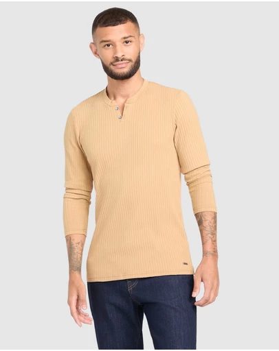 GUESS - Todd Long Sleeve Henley