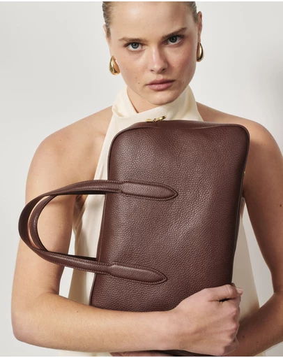 VESTIRSI - Vera Mahogany Medium Bowler Bag