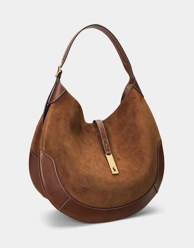 Polo Ralph Lauren - Polo ID Suede Large Shoulder Bag