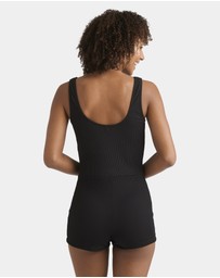 Billabong - Womens Tanlines Retro Surf Bodysuit One Piece Swimsuit
