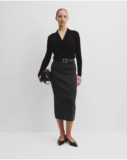 Country Road - Compact Wool Knit Skirt