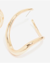 Lovisa - Gold Twisted Large Hoop Earrings