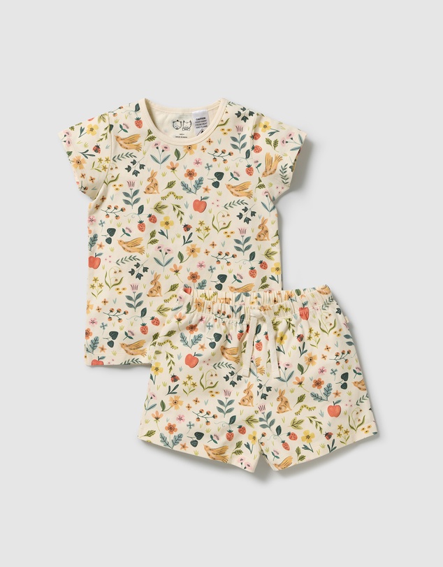 Wilson & Frenchy - Summer Garden Organic SS Pyjamas - Babies-Kids