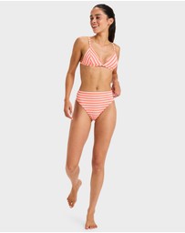Roxy - Womens Party Wave Mid Waist Bikini Bottom