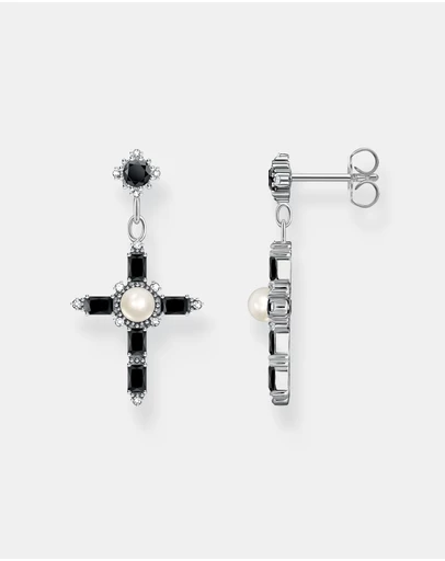 THOMAS SABO - Romance Earrings Black Cross