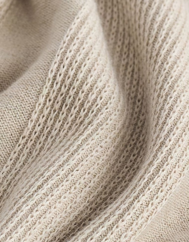 NEXT - Regular Vertical Texture Knitted Polo Jumper