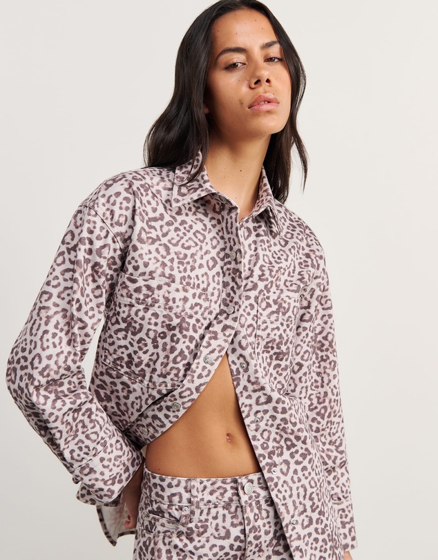 Jag - Leopard Denim Shirt