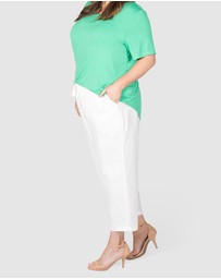 Love Your Wardrobe - Grace Crop Linen Pants