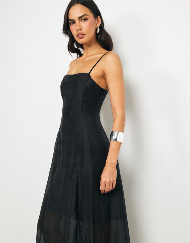 AERE - Aven Panelled Midi Dress