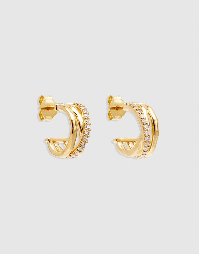 By Charlotte - Entwined Hearts Hoops